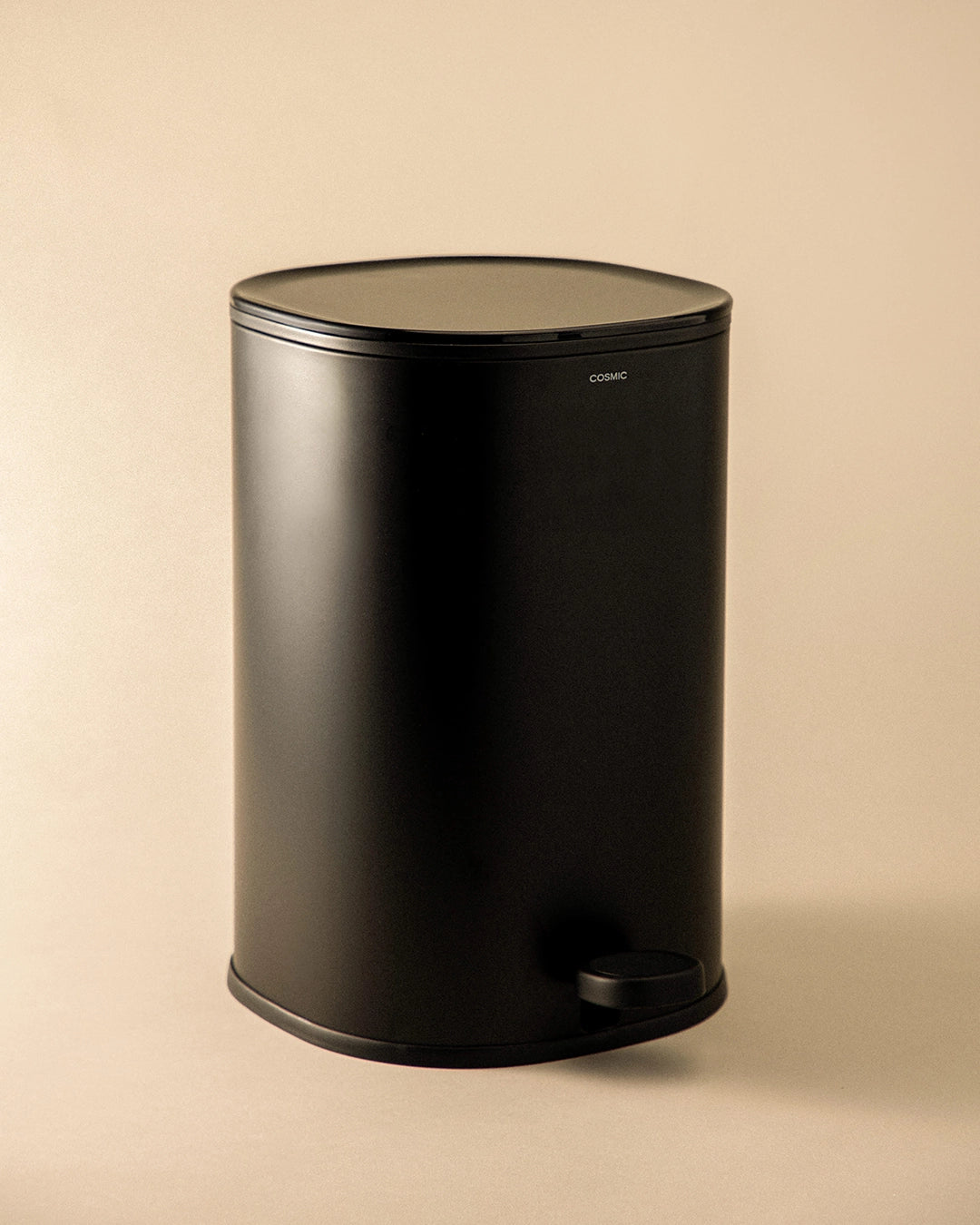 Cosmic Essential pattumiera 5L in acciaio nero opaco