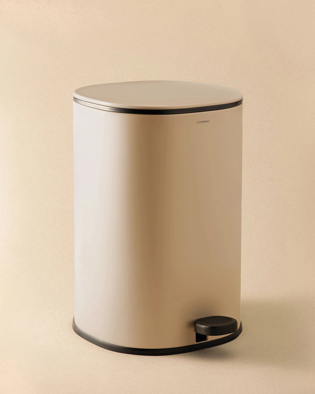 Cosmic Essential pattumiera 5L in acciaio pale sand
