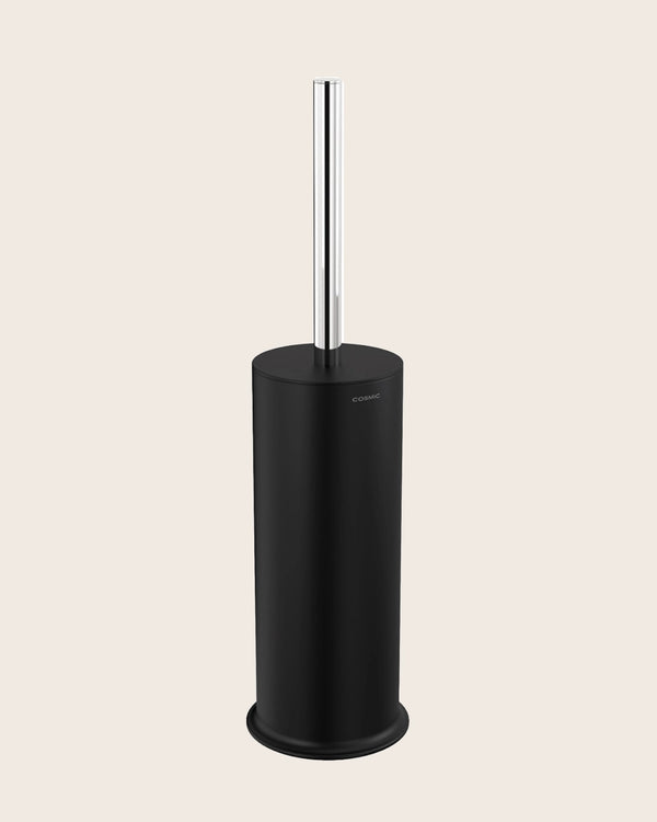 Cosmic Geyser Portascopino wc a pavimento Nero Satinato 2773600