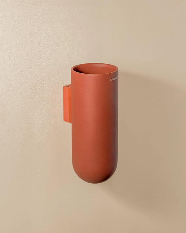 Cosmic Geyser portaspazzolini da muro terracotta WJC277A0052088