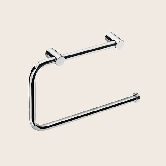 Cosmic Logic Portasalviette ad Anello inox Lucido in acciaio inox montato a parete, vista del design e della finitura...