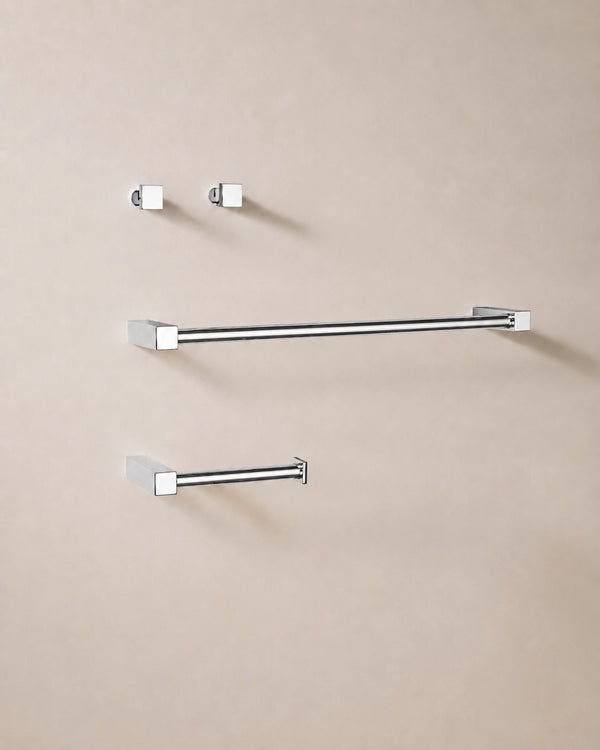 Cosmic Metric set accessori portasciugamano cromo 4pz