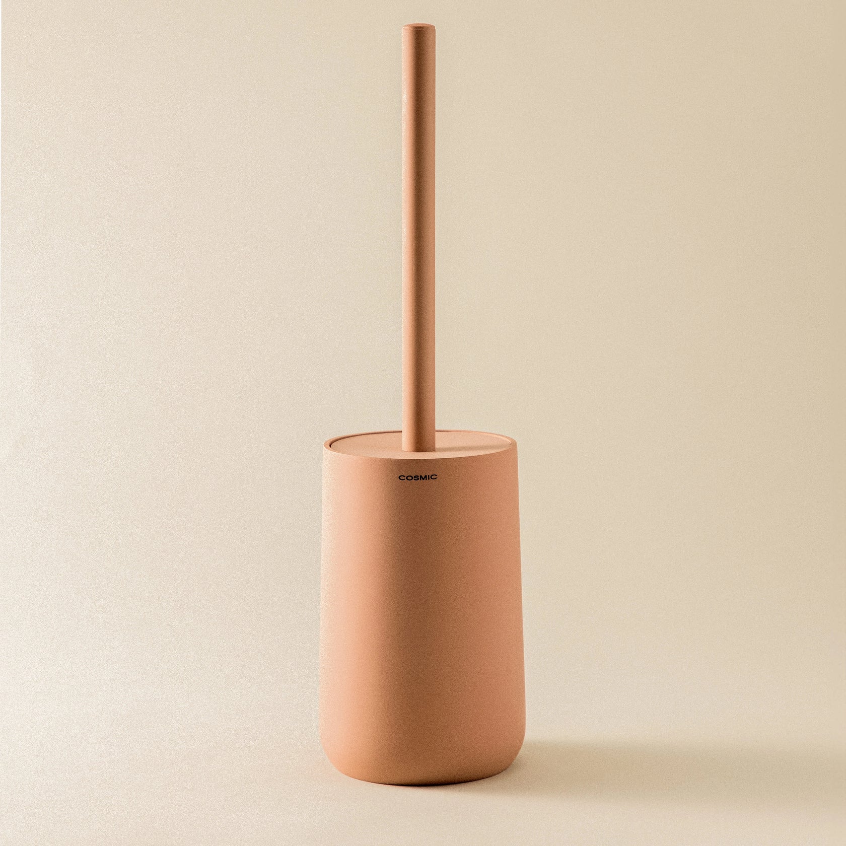 Cosmic Saona Porta scopino wc blossom pink in resina montato a parete, vista del design e della finitura - Industrias Cosmic