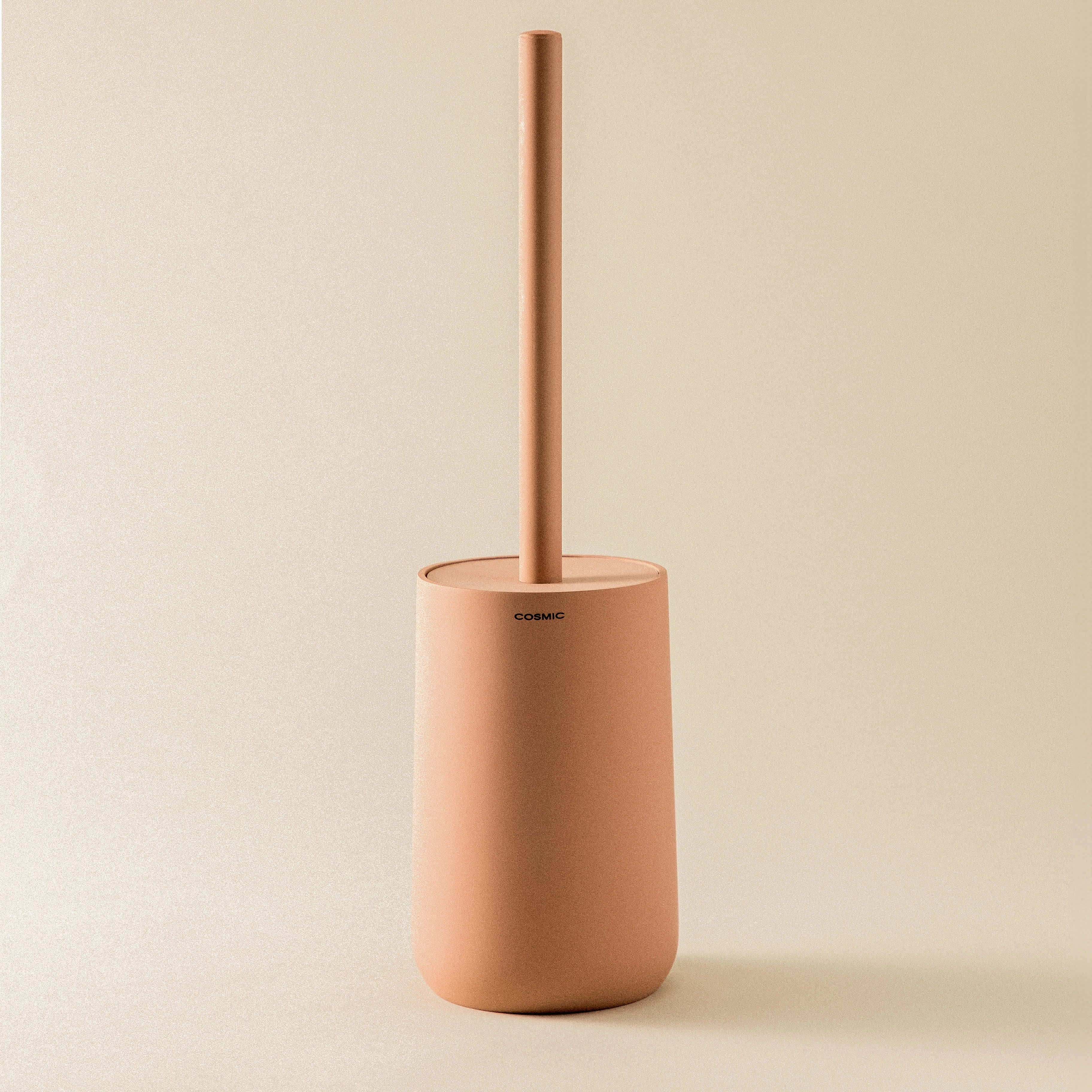 Cosmic Saona Porta scopino wc blossom pink in resina montato a parete, vista del design e della finitura - Industrias Cosmic