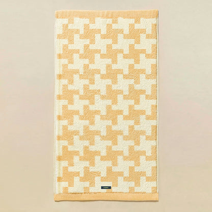 Cosmic Shapes Asciugamano da bagno 70x140 honey yellow
