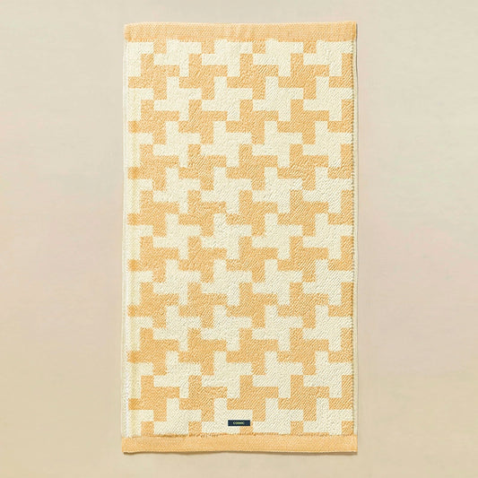 Cosmic Shapes Asciugamano da bagno 70x140 honey yellow