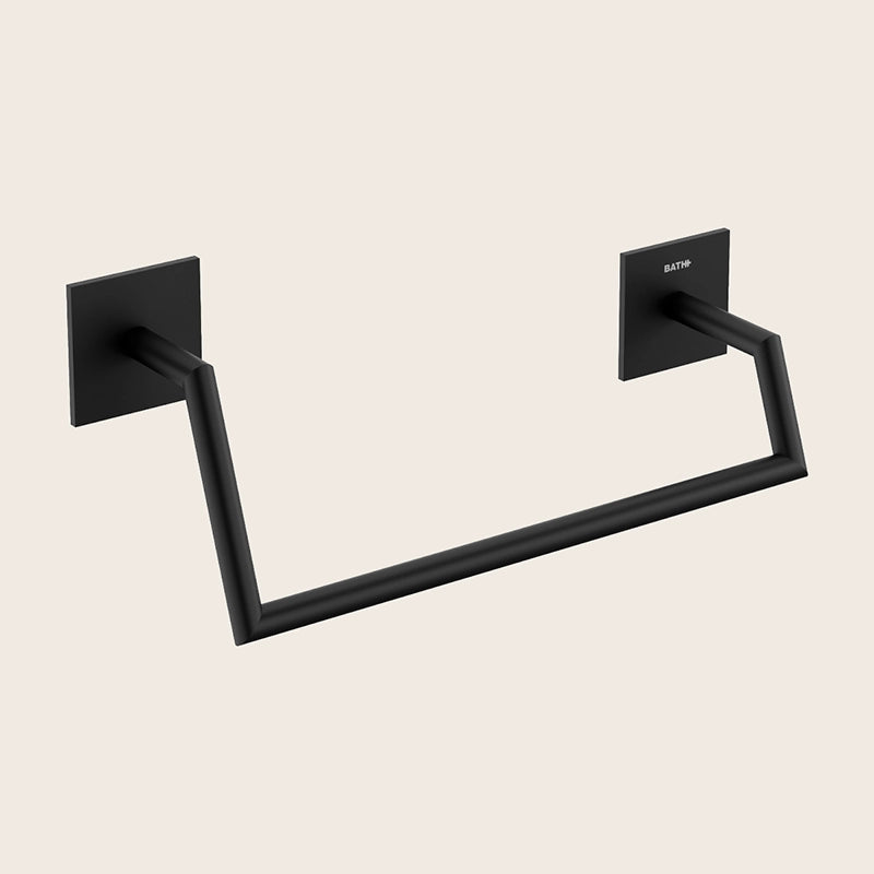 Cosmic Stick Portasciugamani 25,5 Cm a parete Nero Satinato in acciaio inox montato a parete, vista del design e della...