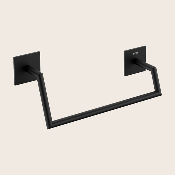 Cosmic Stick Portasciugamani 25,5 Cm a parete Nero Satinato in acciaio inox montato a parete, vista del design e della...