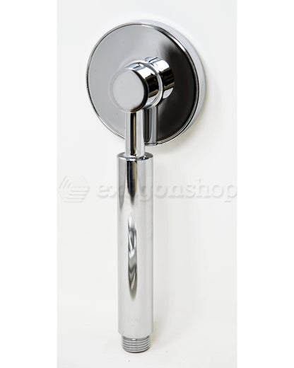 Doccetta tonda 8 cm con flessibile antitorsione 150 cm cromo Smart
