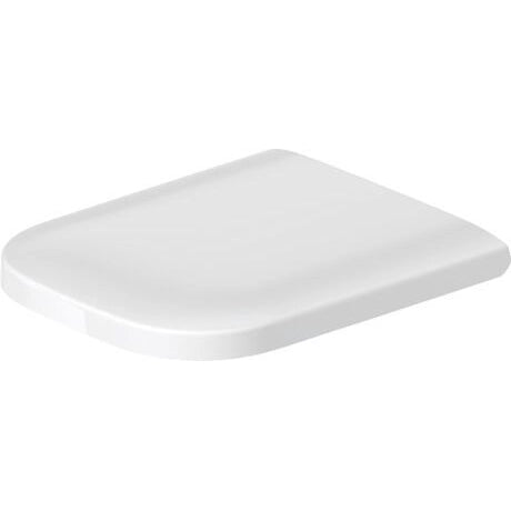 Duravit Happy D2 Coppia sanitari filo muro sedile visto dall'alto con scarico e interno visibili