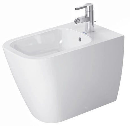 Duravit Happy D2 Coppia sanitari filo muro sedile rallentato bianco