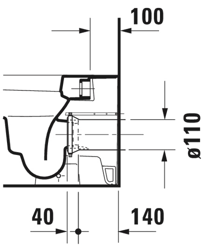 Duravit Happy D2 Coppia sanitari filo muro sedile rallentato bianco