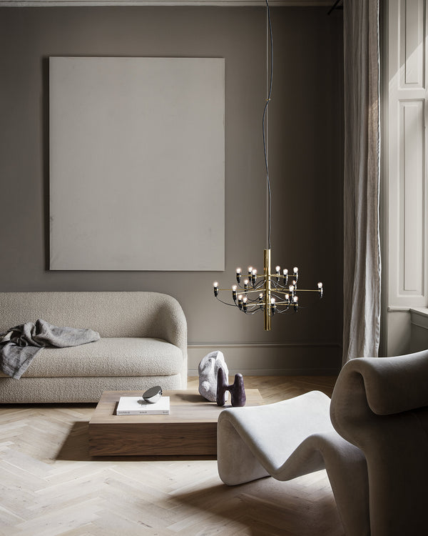 FLOS 2097/18 Frosted bulbs Lampadario 67 cm bulbi opachi brass A1351059 – Flos