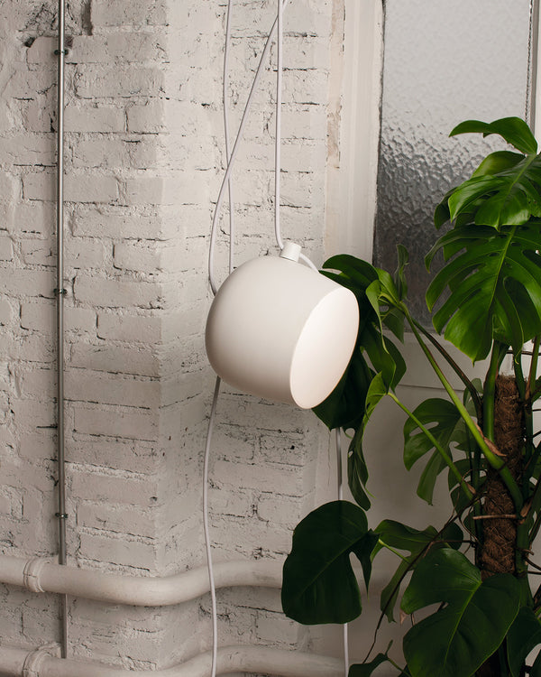 FLOS Aim Lampada 243 mm sospesa orientabile bianco F0090009 – Flos