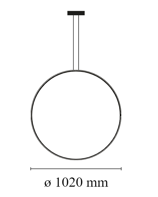 FLOS Arrangements Round large Lampada sospesa nero opaco F0408030