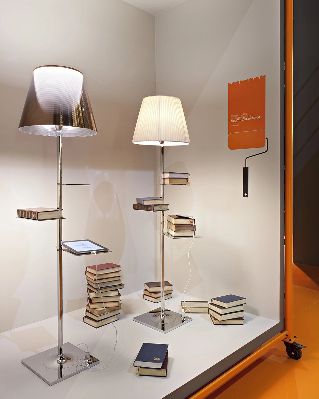 FLOS Bibliotheque Nationale Lampada a pavimento Fume F1011030 – vista 4