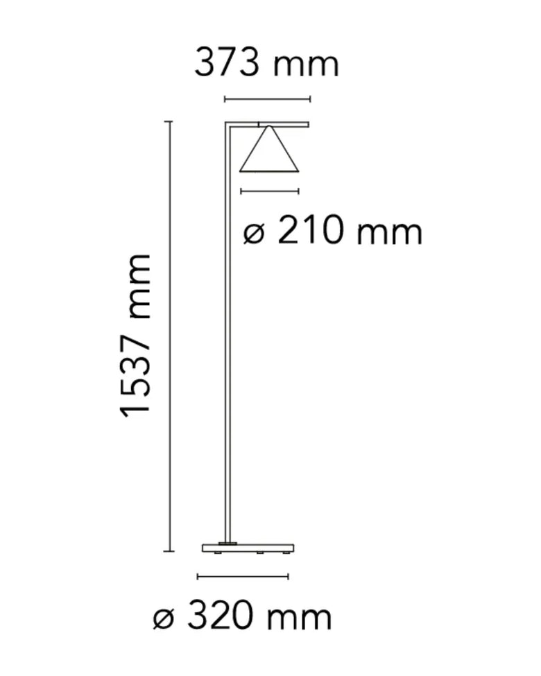 FLOS Captain Flint Lampada a pavimento ottone spazzolato marmo bianco F1530059 – vista 8