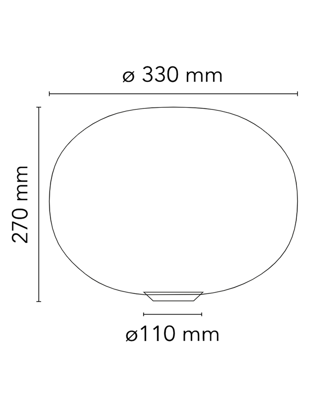 FLOS Glo-ball Basic 1 Lampada da tavolo 33 cm bianco F3021000