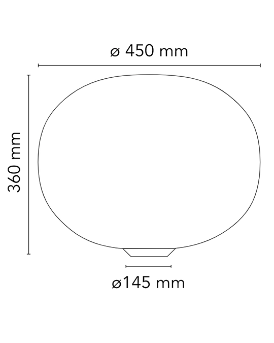 FLOS Glo-ball Basic 2 Lampada da tavolo 45 cm bianco F3026000 – vista 7
