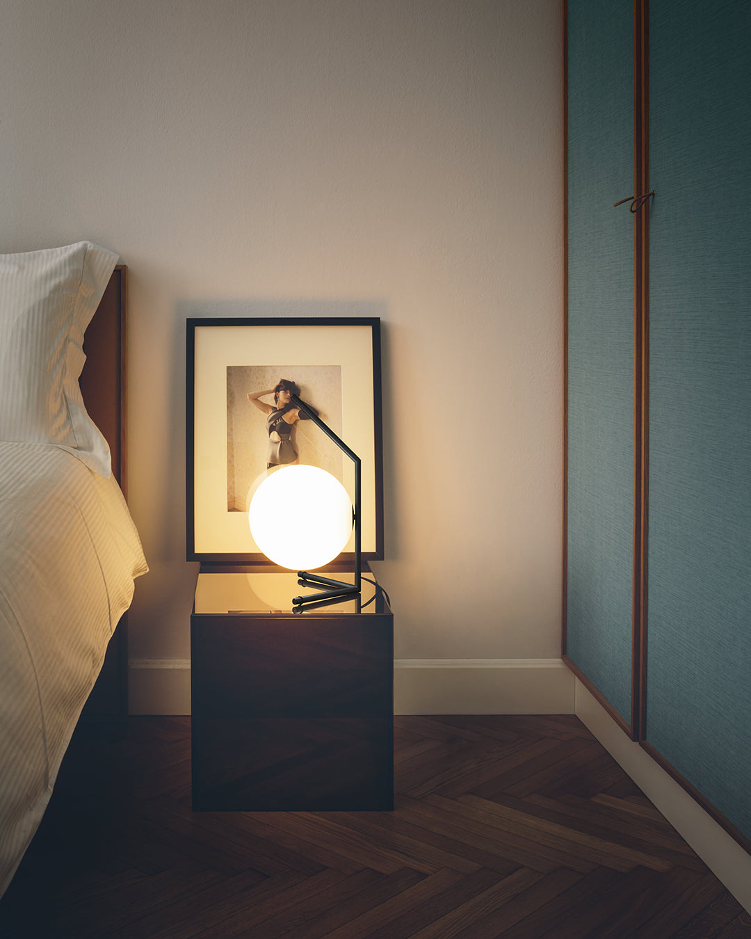 FLOS IC T1 Low Lampada da tavolo Rosso burgundy F3171035 – vista 4