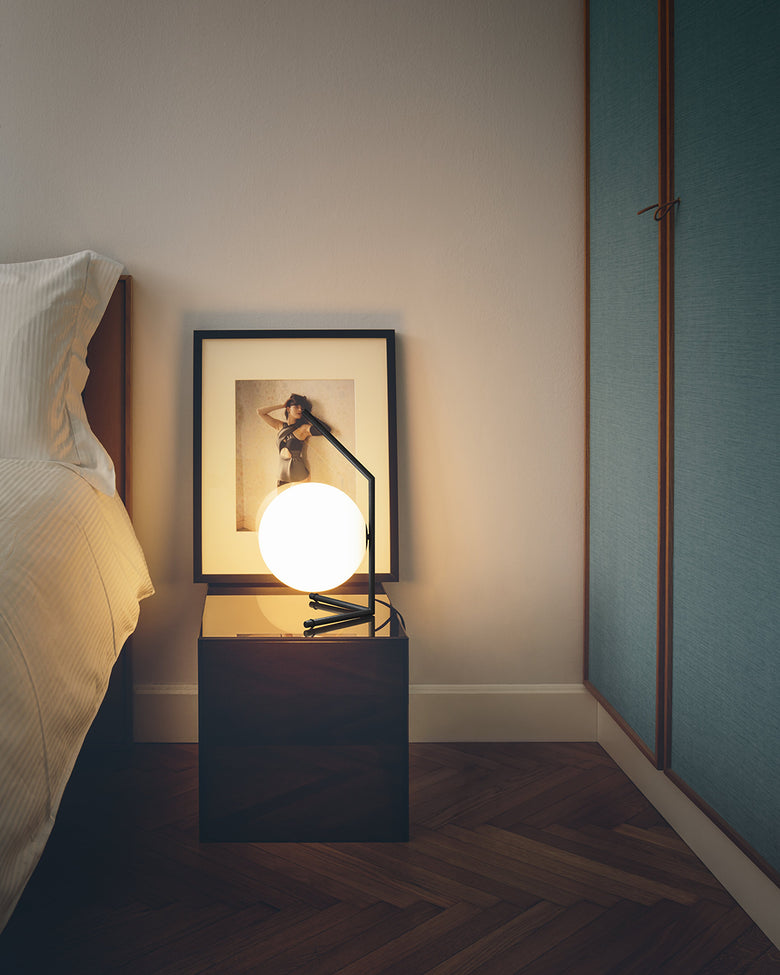 FLOS IC T1 Low Lampada da tavolo Rosso burgundy F3171035 – vista 4
