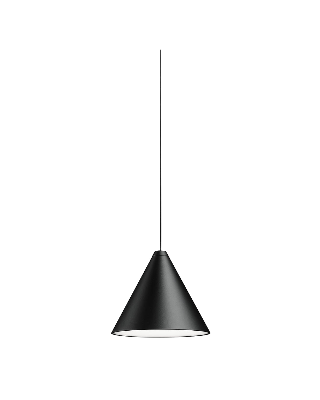 FLOS String Light Testa a Cono Lampada cavo 12 m Nero F6487030 – vista 7