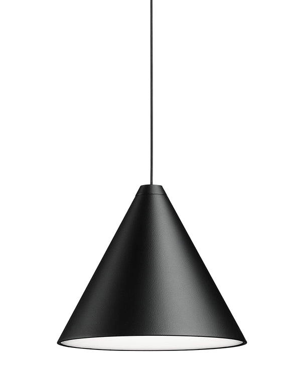FLOS String Light Testa a Cono Lampada cavo 12 m Nero F6487030