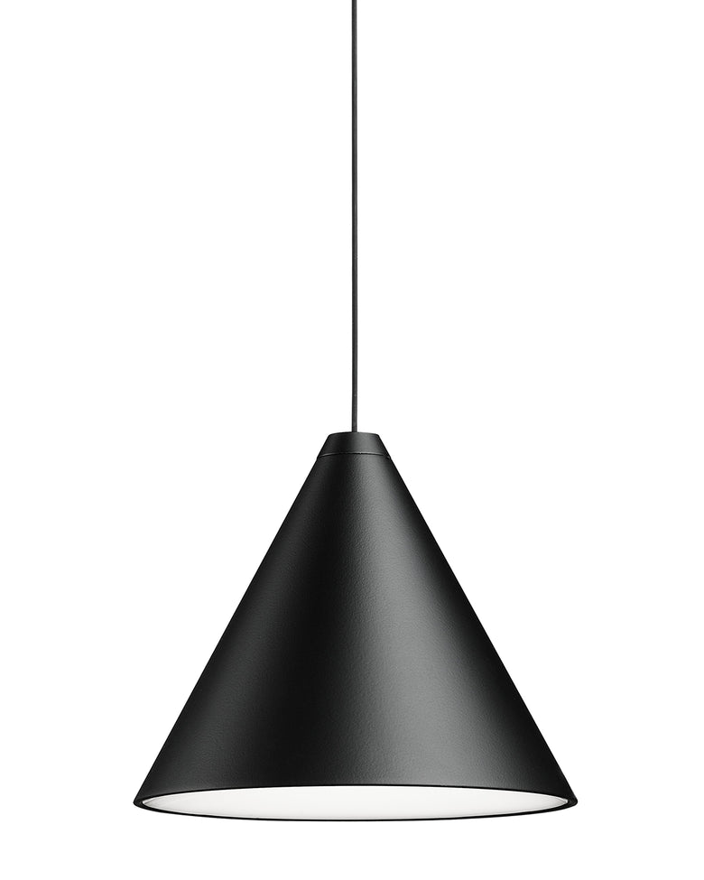 FLOS String Light Testa a Cono Lampada cavo 12 m Nero F6487030 – vista 5