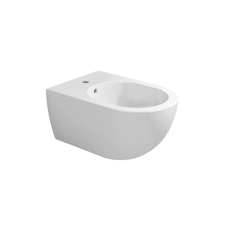 Flaminia APP Coppia sanitari sospesi sedile rallentato visto dall'alto con scarico e interno visibili - Ceramica Flaminia