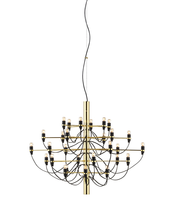 Flos 2097/30 Clear Bulbs Lampadario 88 cm brass bulbi trasparenti A1402059 – Flos