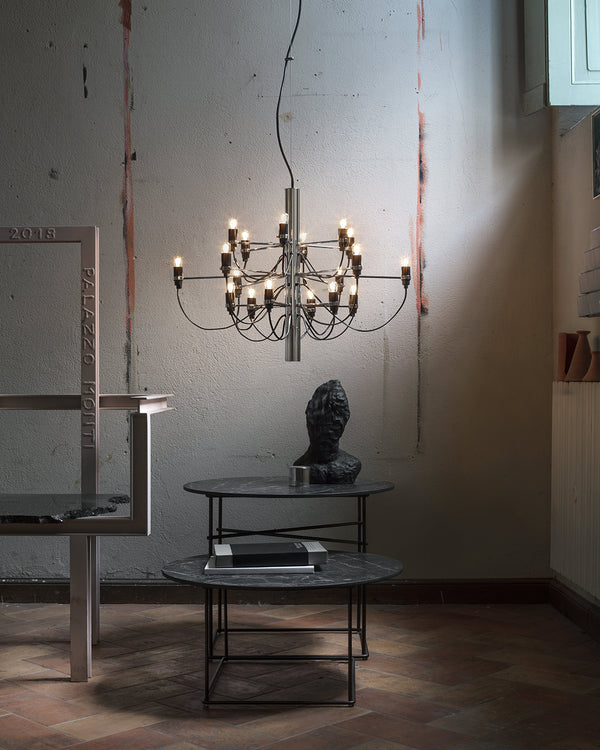 Flos 2097/30 Frosted Bulbs Lampadario 88 cm bulbi opachi cromo A1401057 – Flos