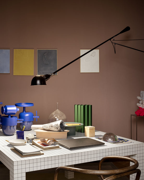 Flos 265 Lampada da parete 85 cm orientabile in acciaio nero A0300030 – Flos