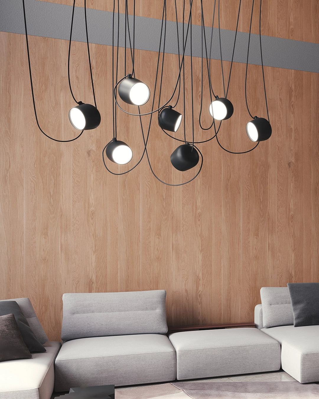 Flos Aim Lampada a sospensione 24 cm orientabile Grigio Scuro F0090023 – vista 2
