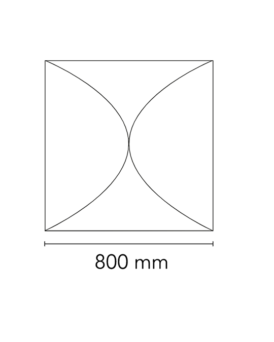 Flos Ariette 1 Lampada 80 cm da soffitto o parete in tessuto F0400009 – vista 8