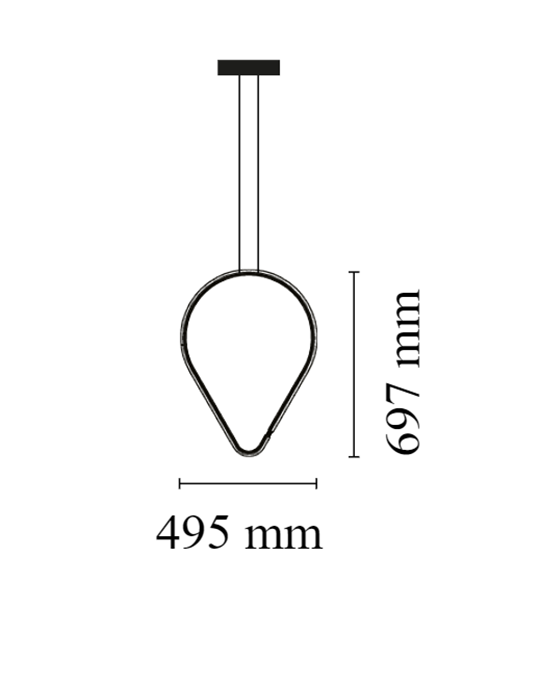 Flos Arrangements Drop Down Lampada a sospensione Nero Opaco F0413030