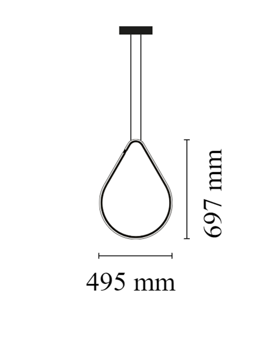 Flos Arrangements Drop Up Lampada sospesa Nero Opaco F0414030