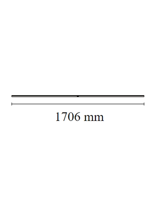 Flos Arrangements Line Lampada a sospensione 170 cm nero senza rosone F0401030