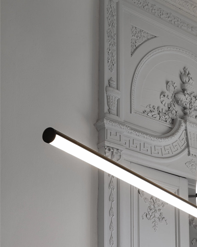 Flos Arrangements Line Rouns Small Lampada sospesa con rosone nero – vista 5