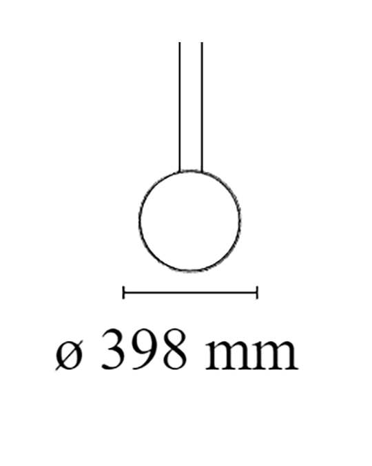 Flos Arrangements Round Small Lampada a sospensione senza rosone F0406030