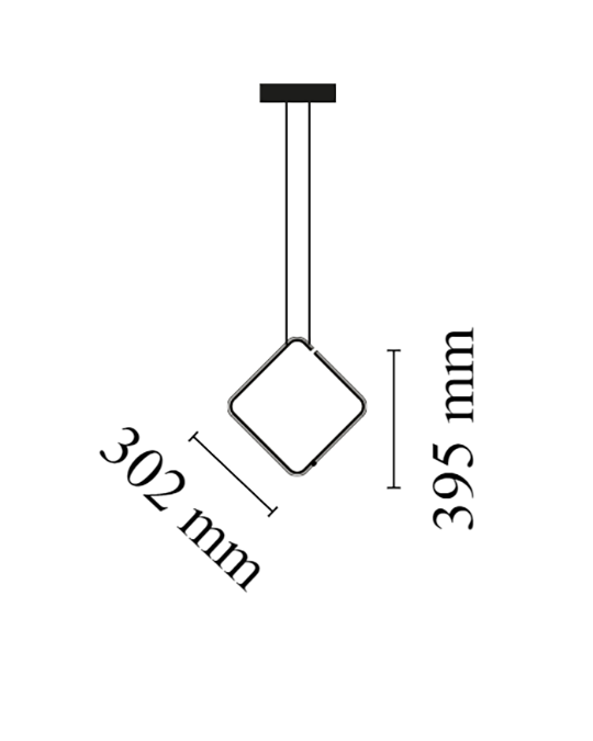 Flos Arrangements Square Small Lampada a sospensione Nero Opaco F0410030