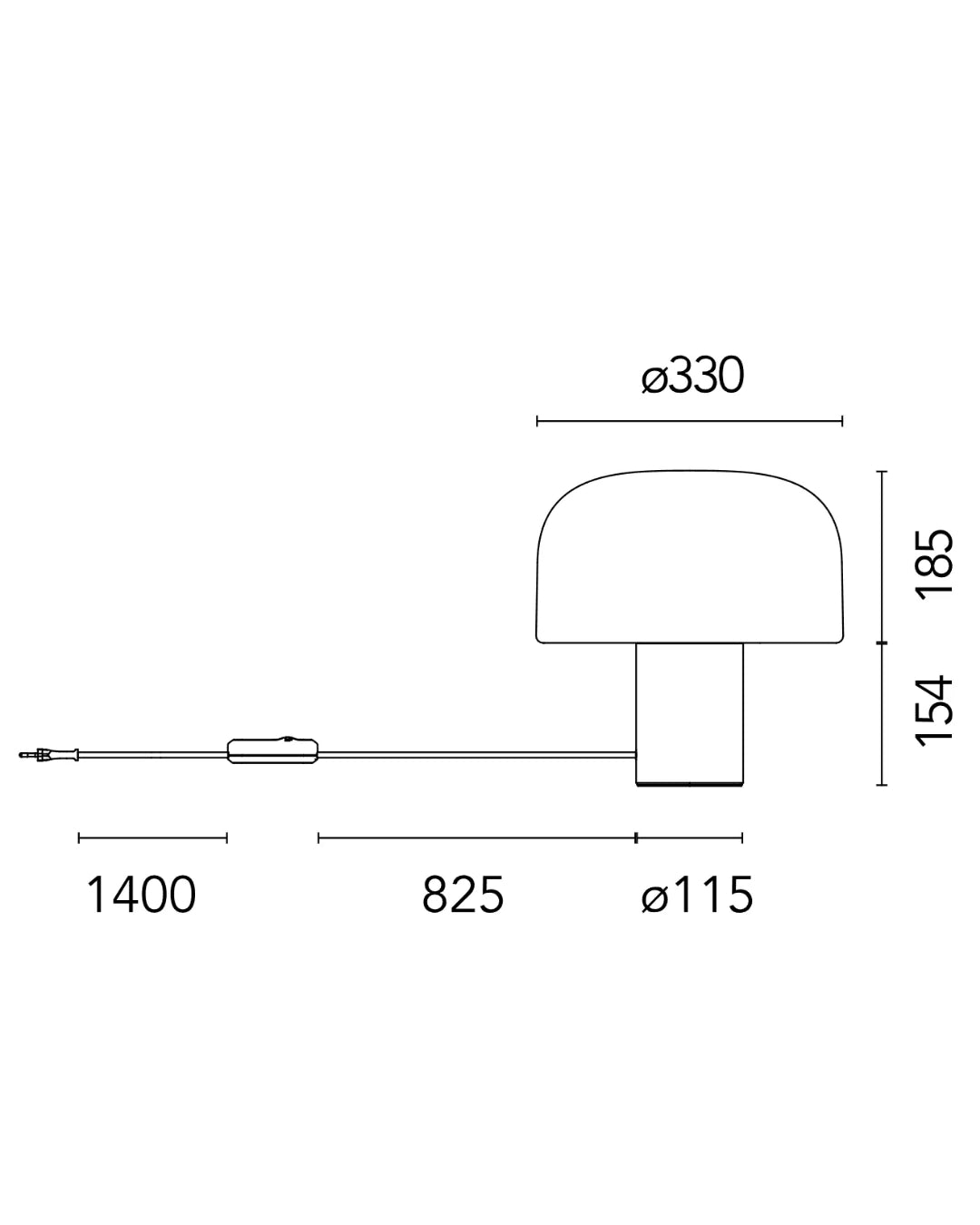 Flos Bellhop Glass T Lampada da tavolo cioko in vetro opalino F1074026