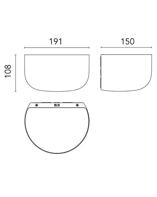 Flos Bellhop Wall Up Lampada LED da parete luce indiretta da interno Gialla F1080019