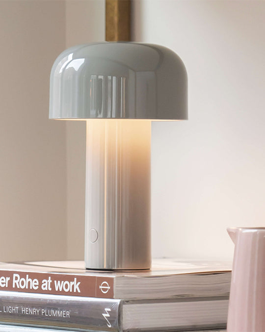 Flos Bellhop lampada da tavolo ricaricabile a luce Grey F1060020 – Flos