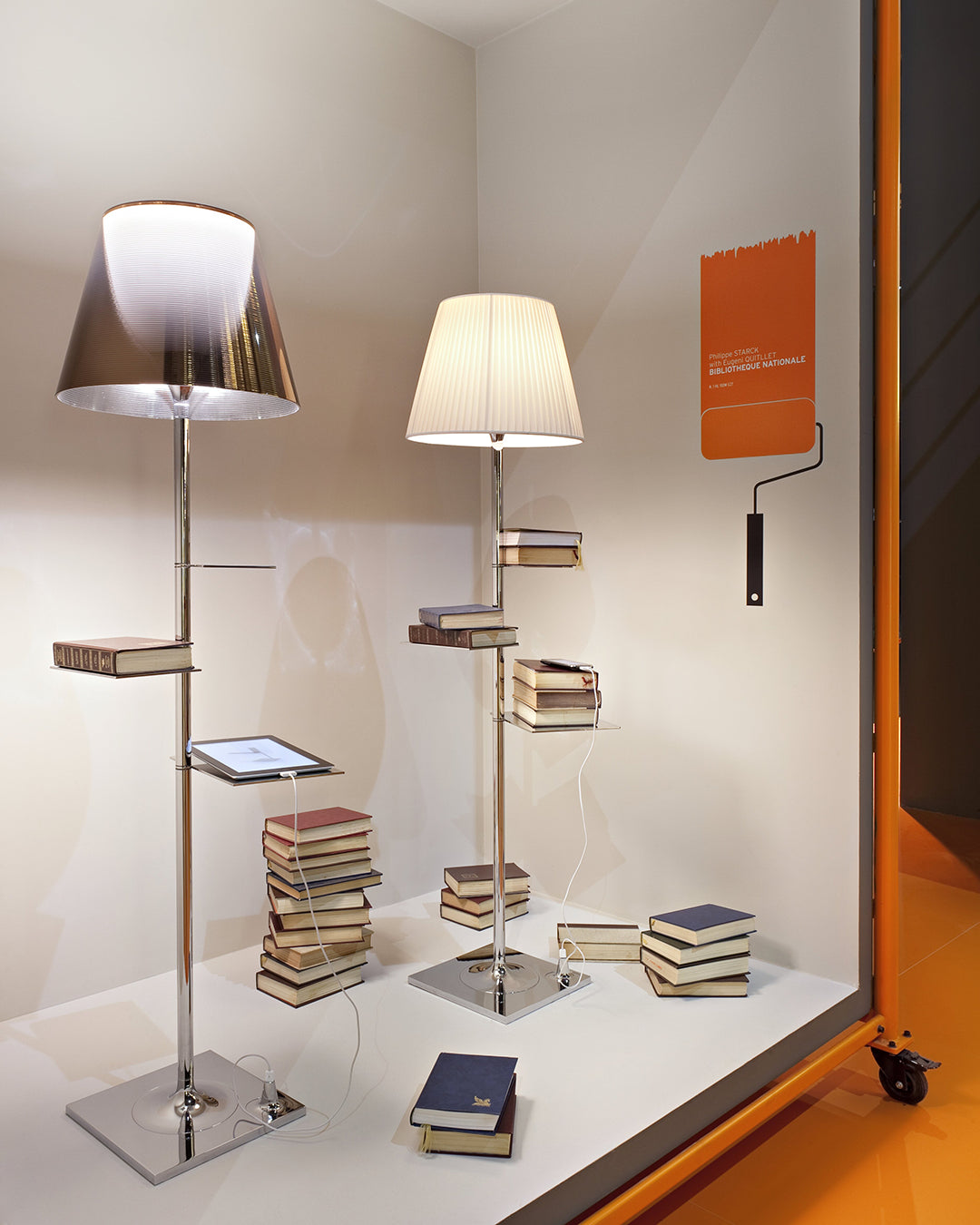 Flos Bibliotheque Nationale Lampada a pavimento Trasparente F1011000 – vista 4