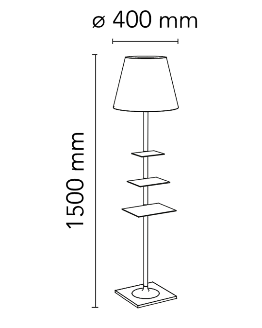 Flos Bibliotheque Nationale Lampada a pavimento Trasparente F1011000 – vista 8