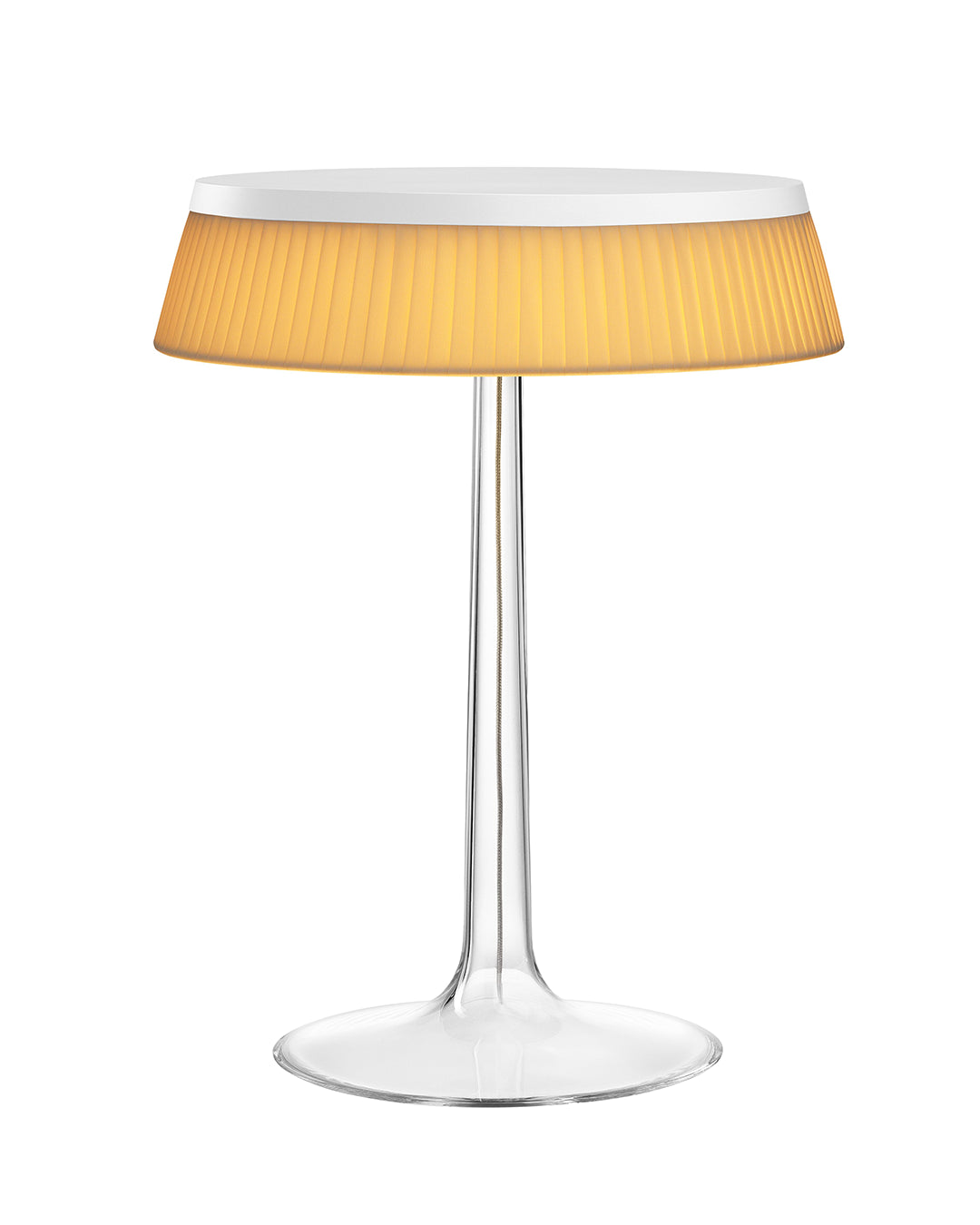Flos Bon Jour Lampada Da Tavolo Bianca con corona Fabric F1032009 – vista 2
