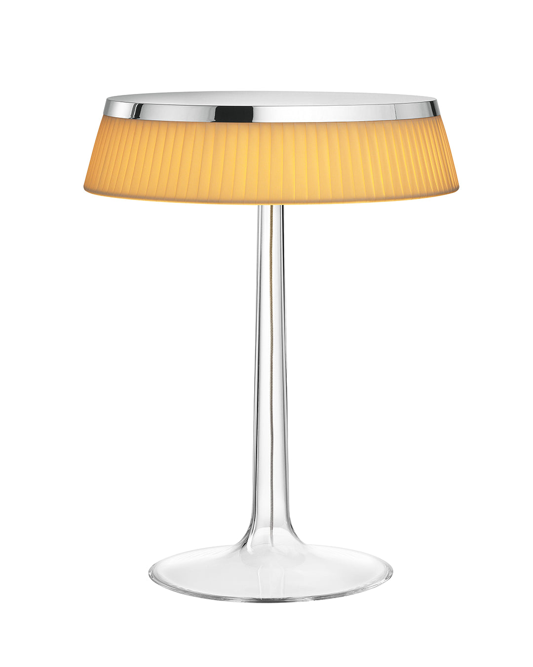 Flos Bon Jour Lampada Da Tavolo cromo con corona fabric F1032057 – vista 3
