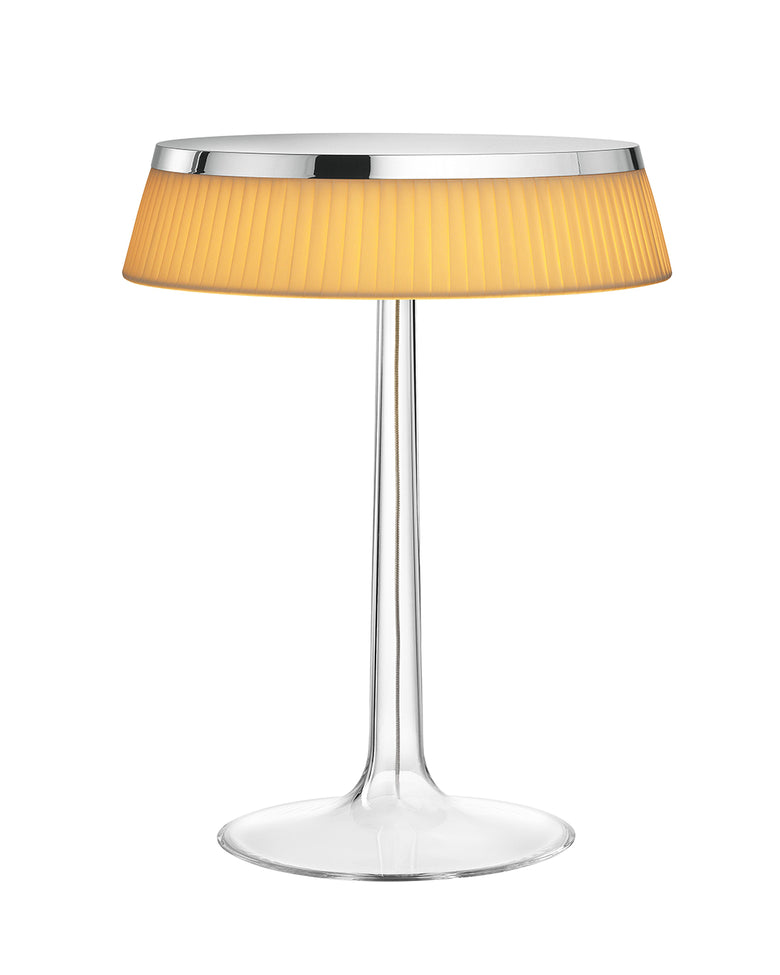 Flos Bon Jour Lampada Da Tavolo cromo con corona fabric F1032057 – vista 3