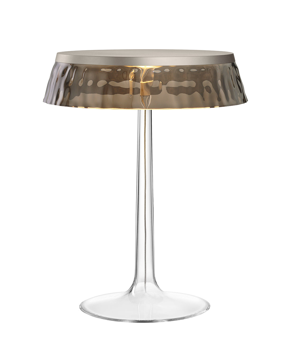 Flos Bon Jour Lampada Da Tavolo cromo opaco corona fume F1032046 – Flos