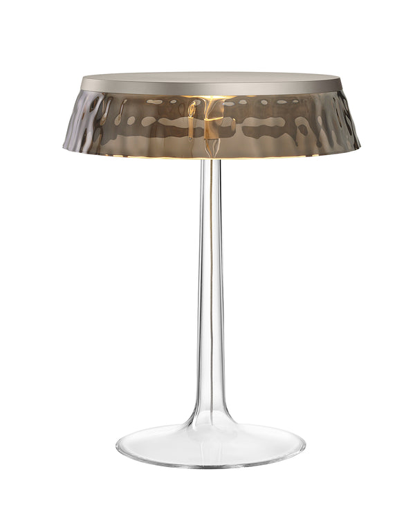 Flos Bon Jour Lampada Da Tavolo cromo opaco corona fume F1032046 – Flos